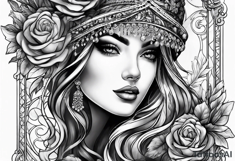 Shadows being sewn together tattoo idea