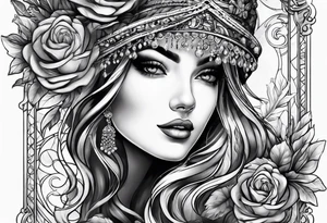 Shadows being sewn together tattoo idea