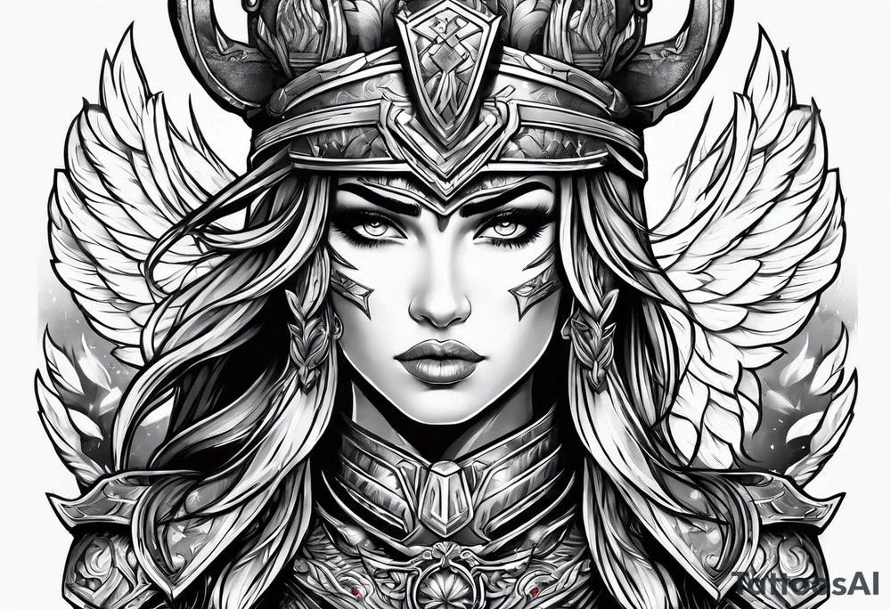 Valkyrie warrior tattoo idea