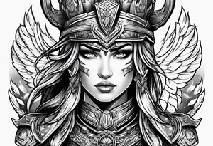 Valkyrie warrior tattoo idea