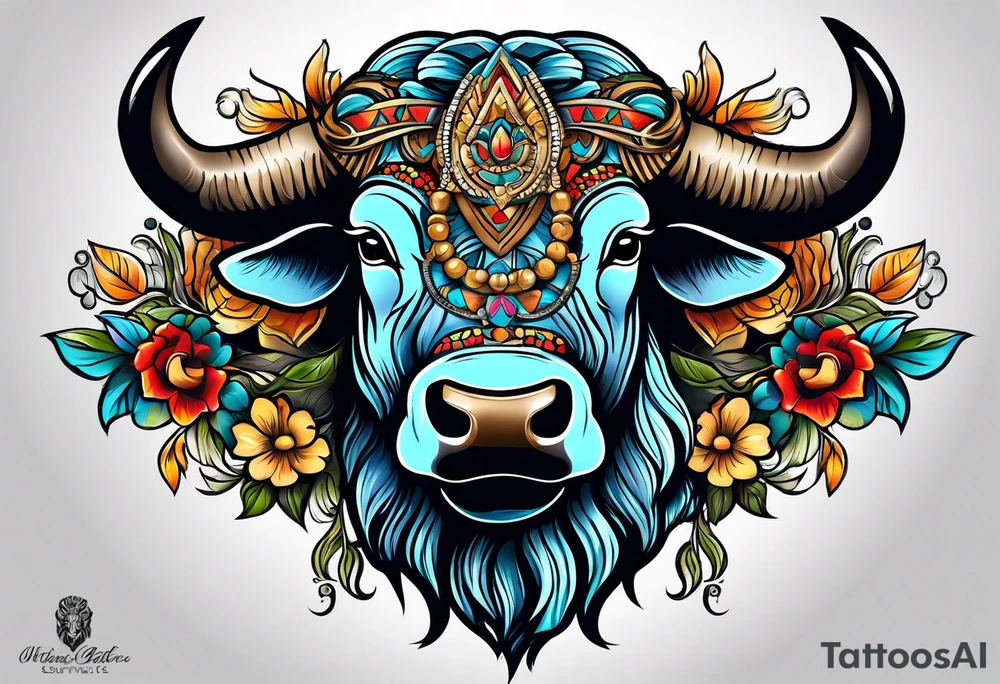 Buffalo Head tattoo idea