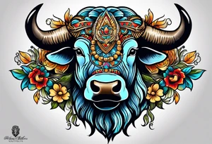Buffalo Head tattoo idea
