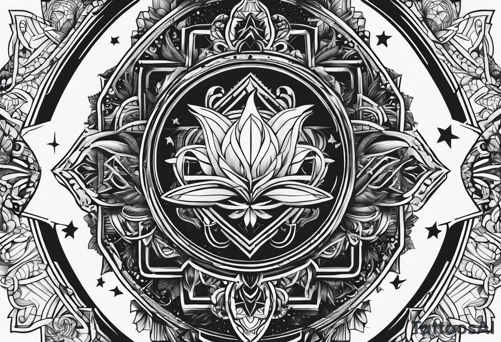 tomorrowland festival logo for 3 friendas tattoo idea