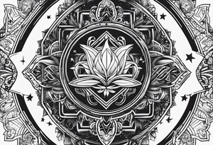 tomorrowland festival logo for 3 friendas tattoo idea