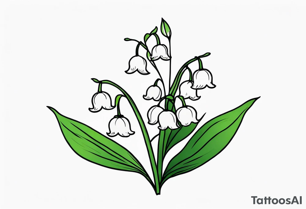 Lily of the valley tattoo idea