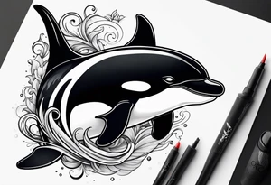 Orca that looks like a killer tattoo idea