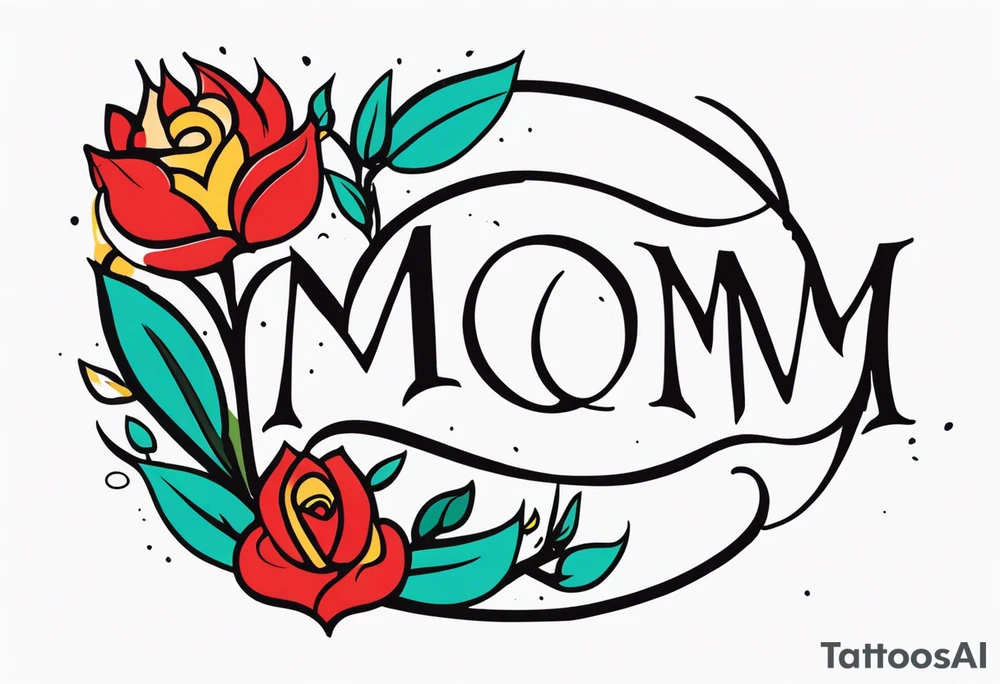 “mom” tattoo idea