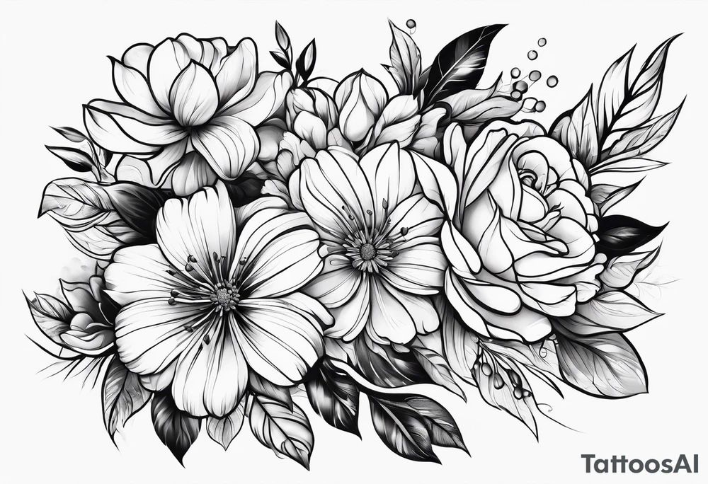Flowers tattoo idea