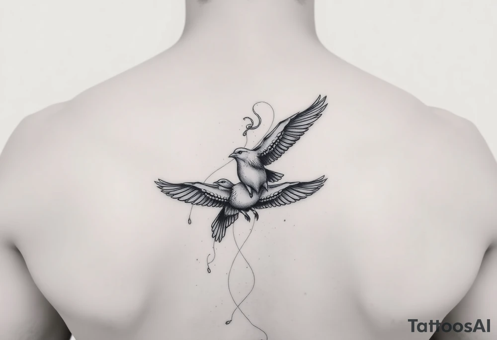 birds tattoo idea