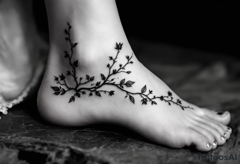 desgin minimal vertical delicate tatoo on ankle for a girl called spring. it should be vertica. give me pics tattoo idea