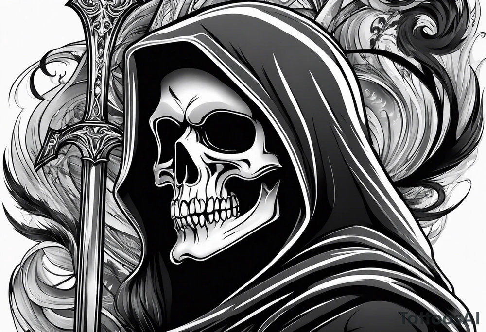 GRIM REAPER
WITH SMOKE tattoo idea