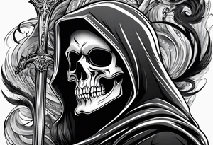 GRIM REAPER
WITH SMOKE tattoo idea
