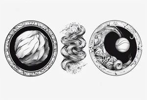 sisyphus 3/4 arm sleeve tattoo idea