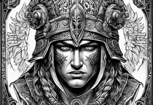 gift of life,  greek warrior tattoo idea