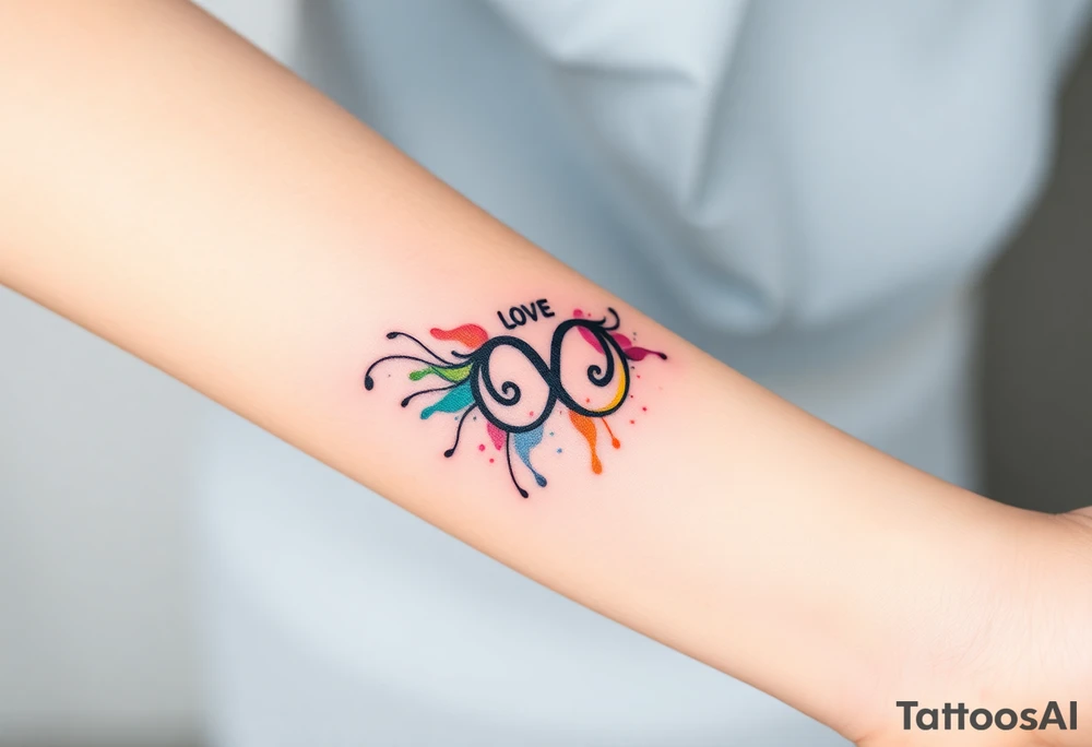 ambigram
Color splash tattoo idea