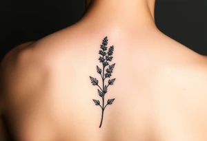sprig of lavender tattoo idea