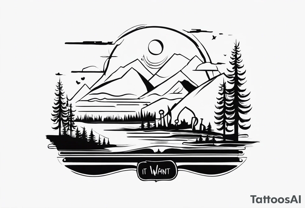 I want to write "It is what it is" in the most unique way tattoo idea