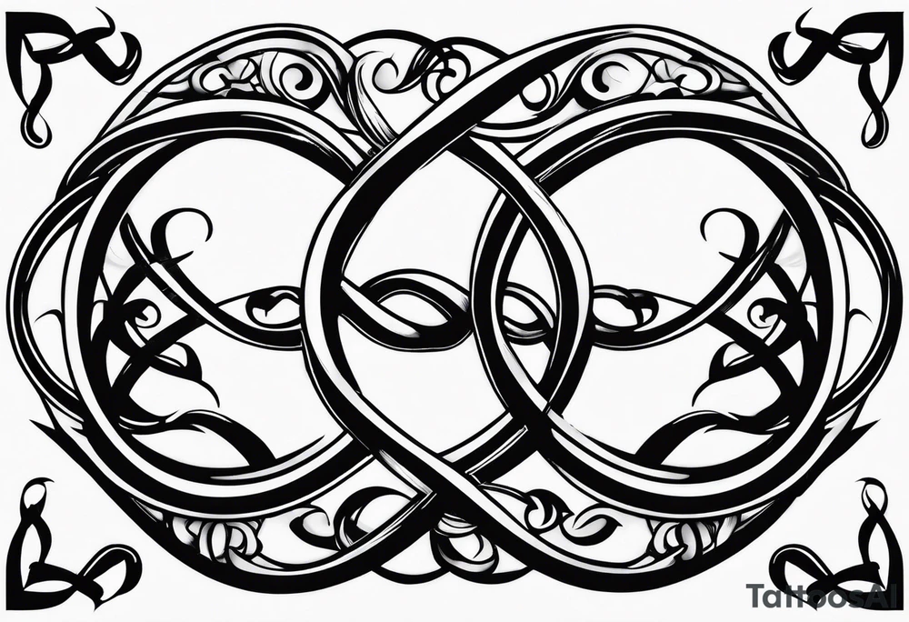 Infinity sign for spouse tattoo idea