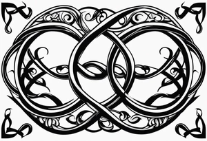 Infinity sign for spouse tattoo idea