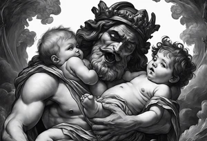 Saturn Devouring His Son tattoo idea
