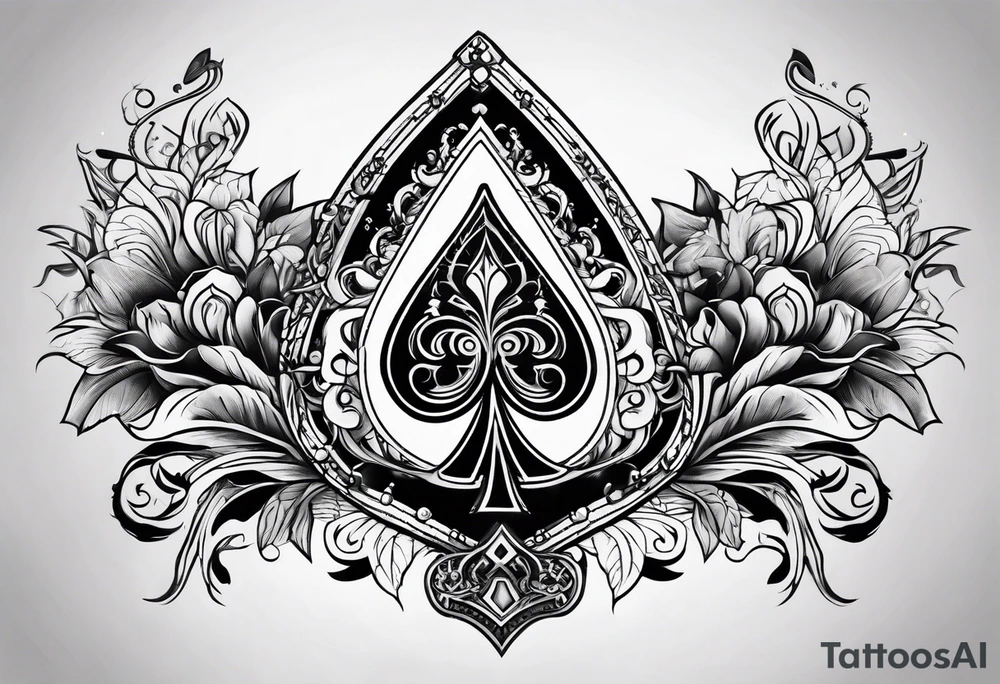 queen of spades tattoo idea