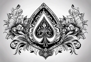 queen of spades tattoo idea