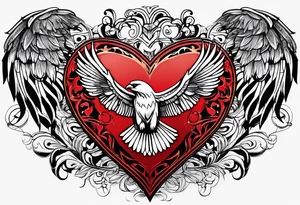 band for around an arm, incorporating the word love, a gryffin tattoo idea