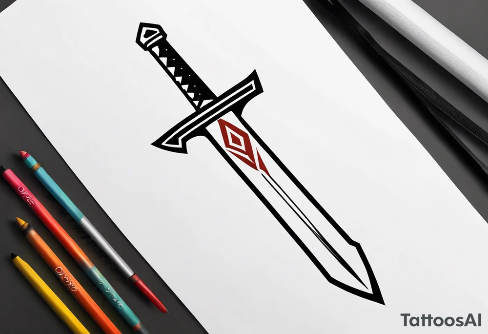 Ancient spartan sword symbol tattoo tattoo idea