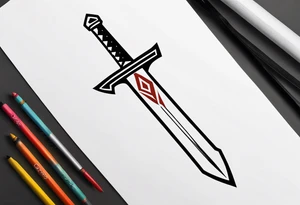 Ancient spartan sword symbol tattoo tattoo idea