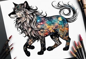Constellation, animal tattoo idea