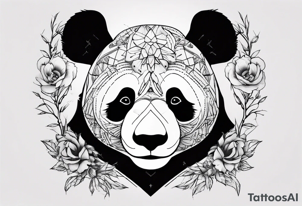 tattooed Panda tattoo idea