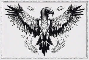 vulture
classic tattoo style tattoo idea