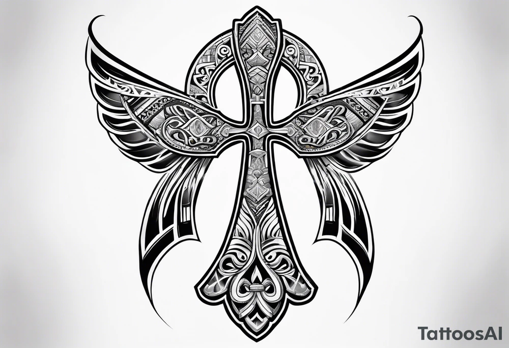 ankh, maori tattoo idea