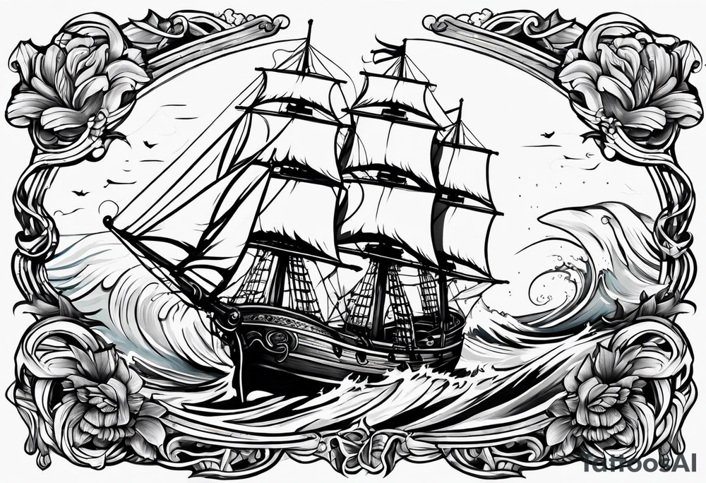 sail the high seas tattoo idea
