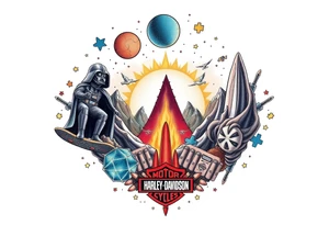 memorial, futuristic, star wars, space, skateboarding, camping, puzzle pieces, video games, heaven, god, outdoors, bullets, Harley Davidson, 
Seth J. Carter AKA "Darth Carter"
12/29/88-01/06/2025 tattoo idea