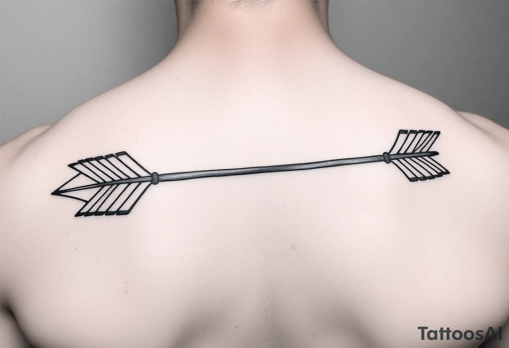 Rustic western arrow with 2 unique ideas representing my children a boy and a girl named Knox and Jonesie tattoo idea