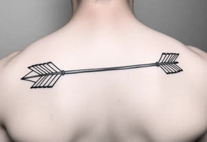 Rustic western arrow with 2 unique ideas representing my children a boy and a girl named Knox and Jonesie tattoo idea