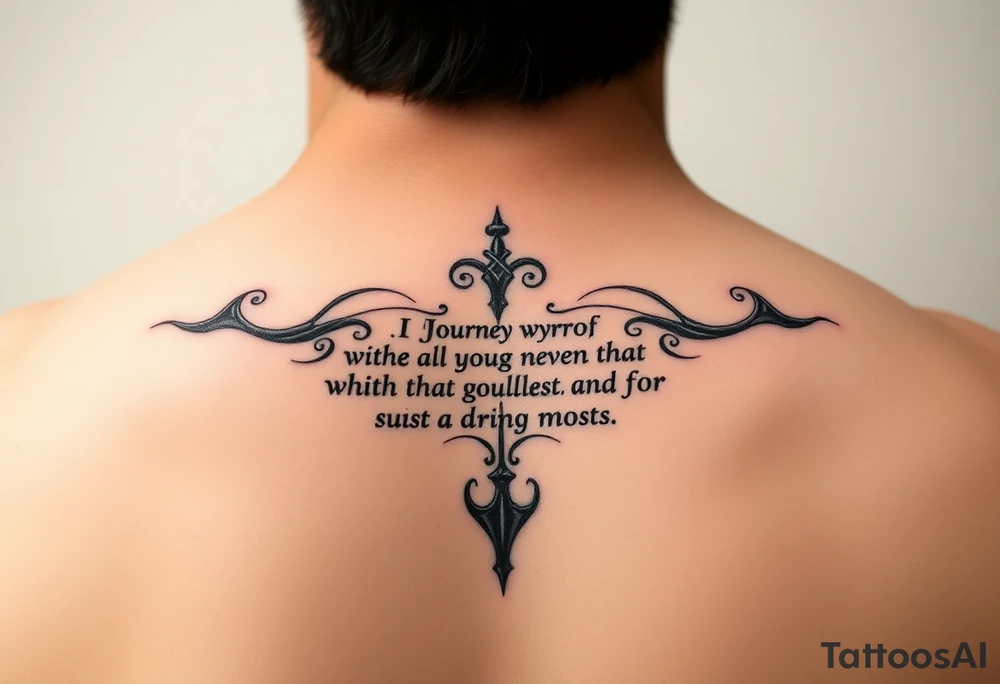Journey Lyric Anagram tattoo idea