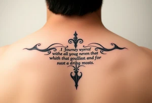 Journey Lyric Anagram tattoo idea