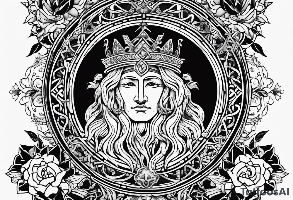 The symbol of Matthias in the bible tattoo idea