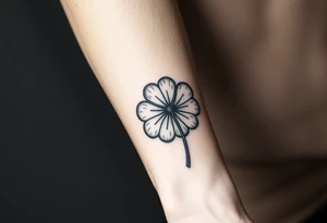 A five leaf clover grimoire from black clover tattoo idea