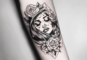 extreme joint pain breaking through skin on arm sorrow sad tattoo idea