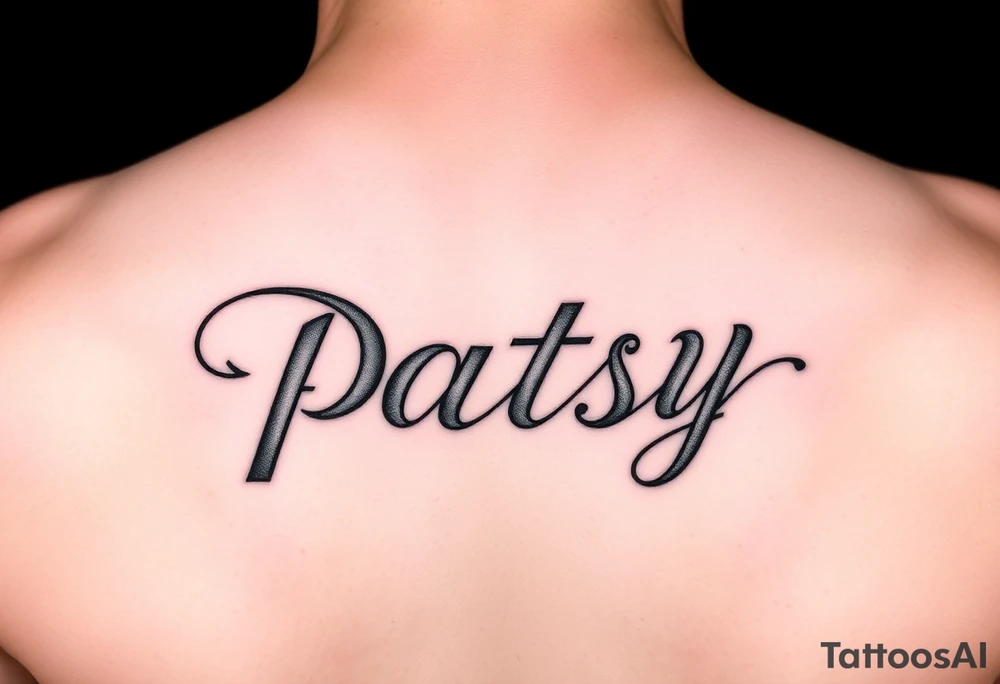Name patsy tattoo idea