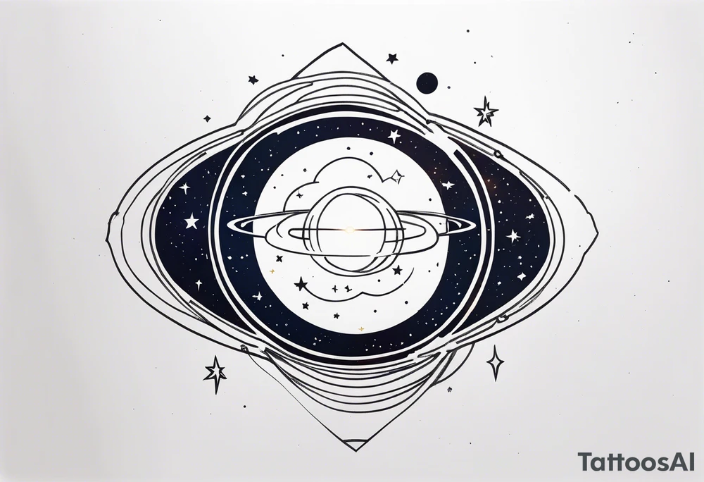 Supernova in a galaxy tattoo idea