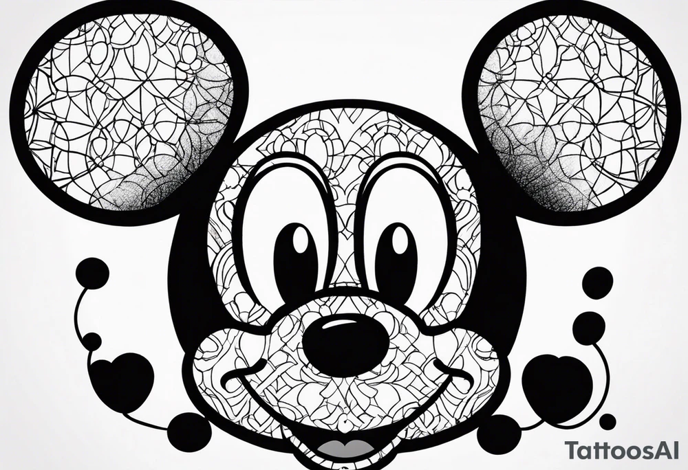 mickey mouse tattoo idea