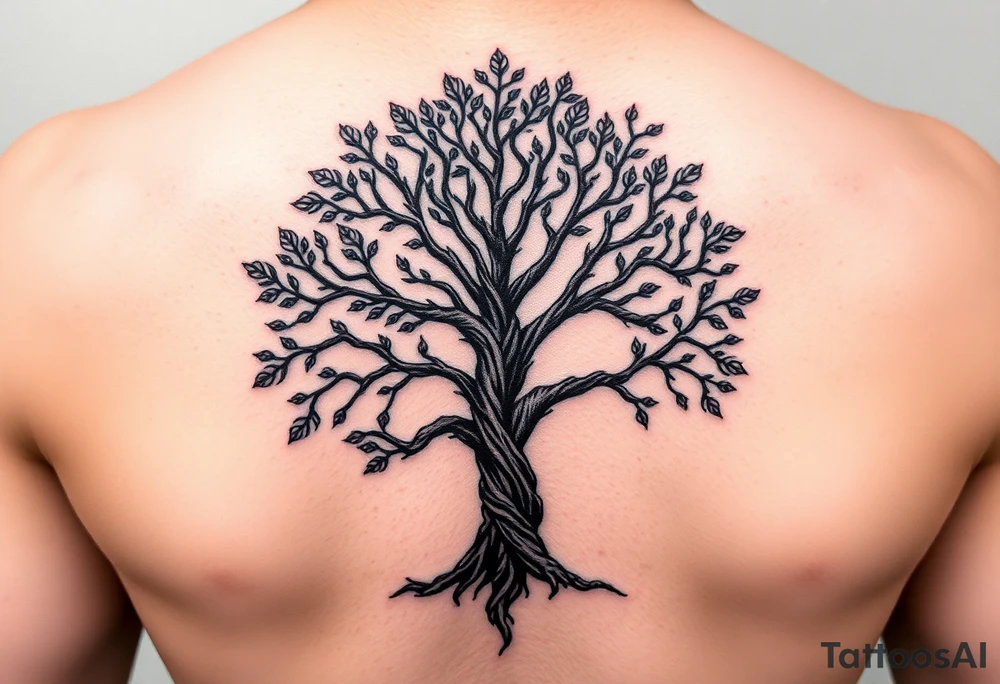Tree of life in colour one half Jamaican colours and one half Irish colours hand tattoo tattoo idea