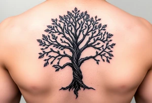 Tree of life in colour one half Jamaican colours and one half Irish colours hand tattoo tattoo idea