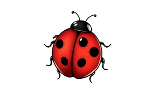 Cute ladybug tattoo idea