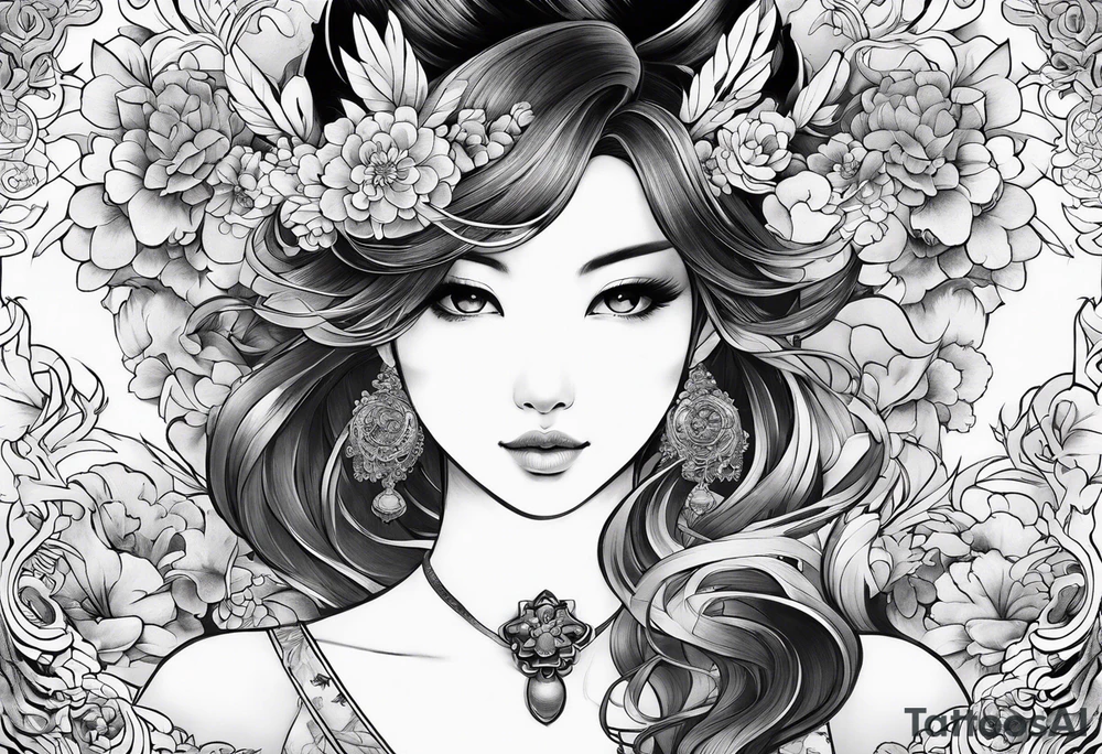 japanese style tattoo idea
