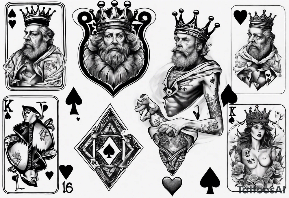 King of hearts tattoo idea